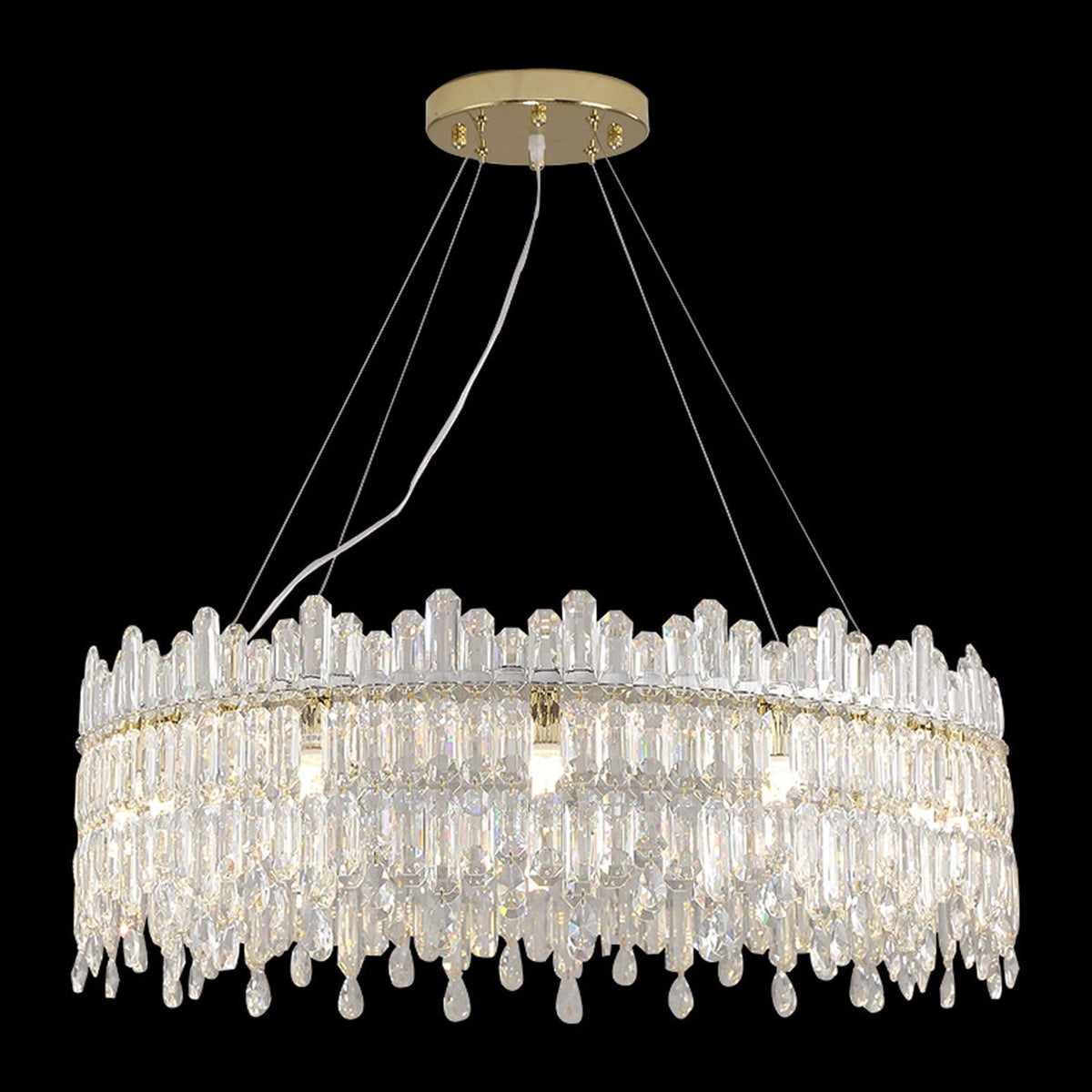 12-Light Clear Chandelier / Default Title