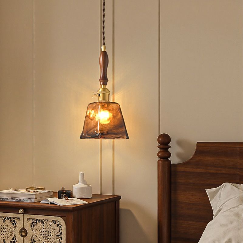 Amber Vintage Glass Pendant Light / Common Style / Three Colors
