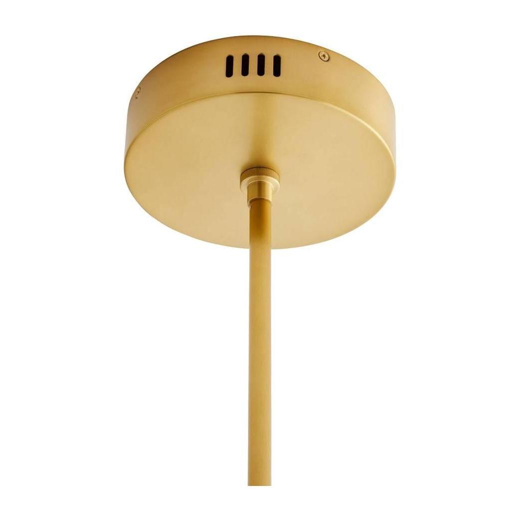 Antique Brass Opal Globe LED Chandelier