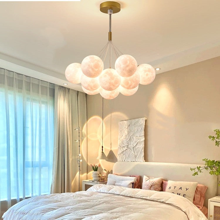 Nordic Moon Bubble LED Chandelier