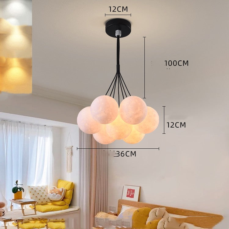 Nordic Moon Bubble LED Chandelier