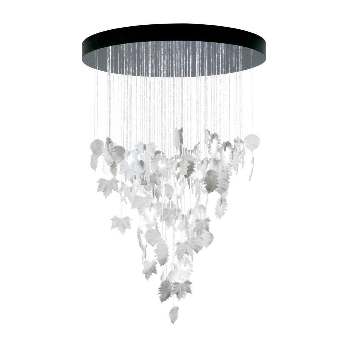 Cascading White Porcelain Fiber Optic Chandelier / Default Title