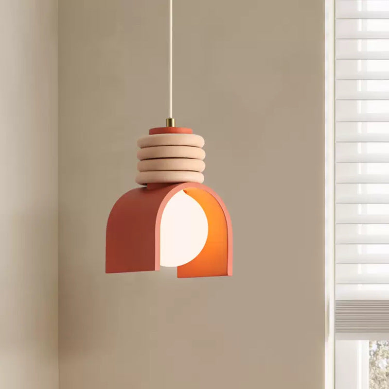 Retro Resin Hanging Bedside Pendant Light