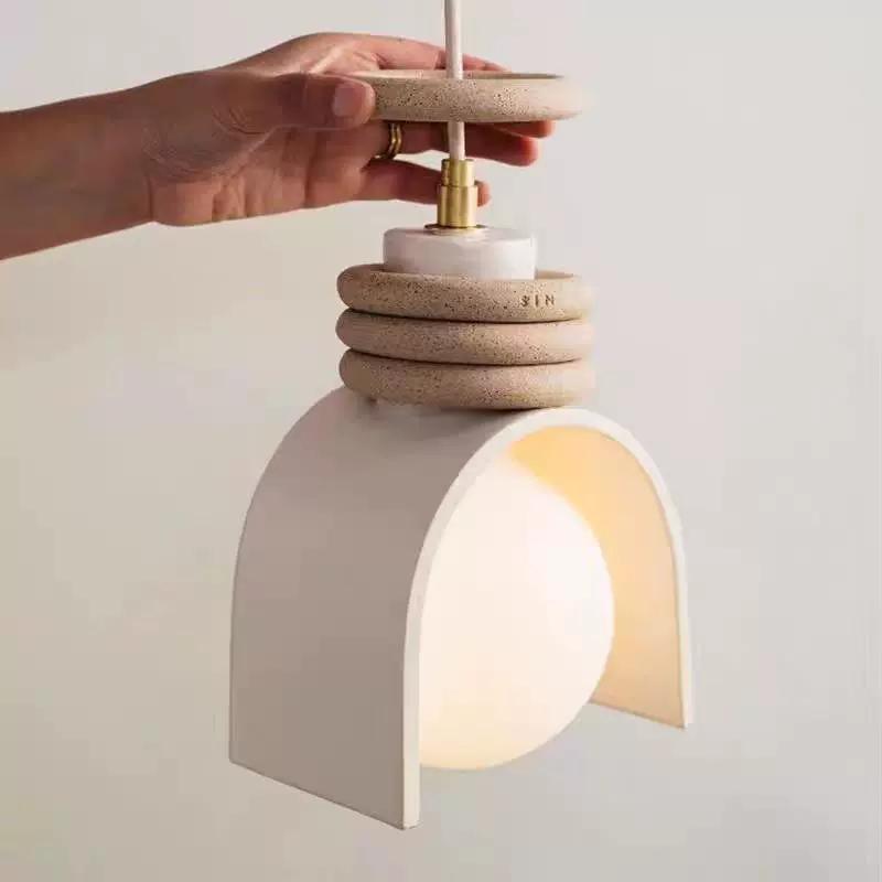 Retro Resin Hanging Bedside Pendant Light
