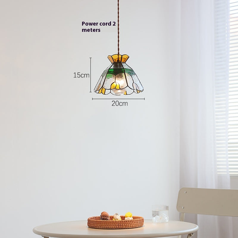 Handmade Coloured Glass Pendant Light