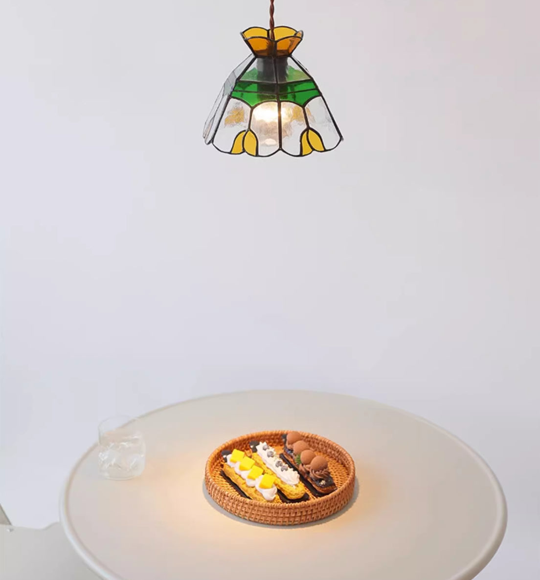 Handmade Coloured Glass Pendant Light