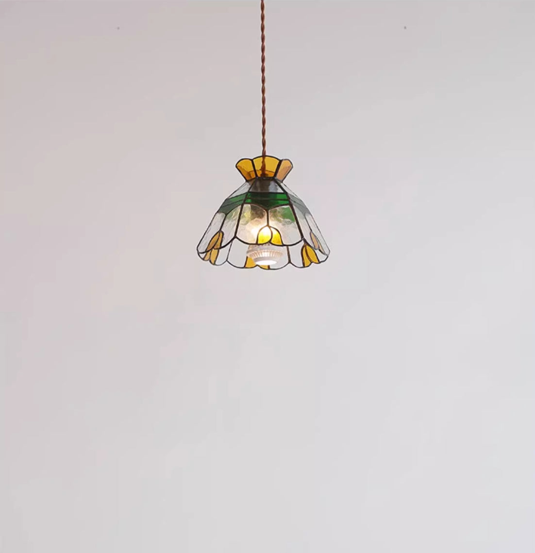 Handmade Coloured Glass Pendant Light