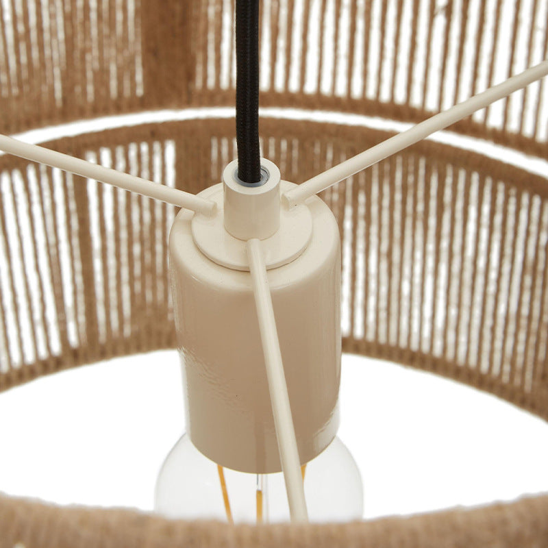 Handwoven Retro Pendant Light for Living Rooms and Bedrooms