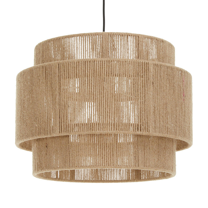 Handwoven Retro Pendant Light for Living Rooms and Bedrooms
