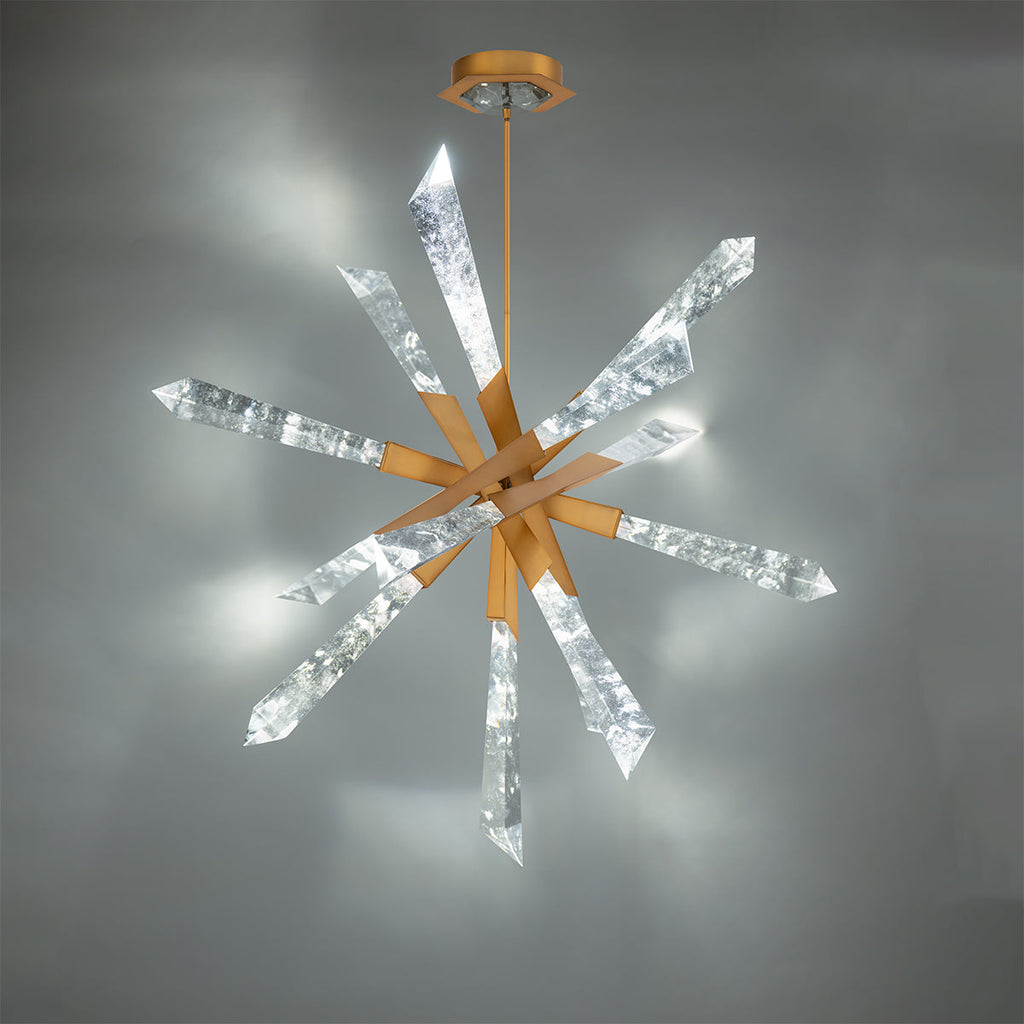 Crystal Spear Sculptural Pendant Light