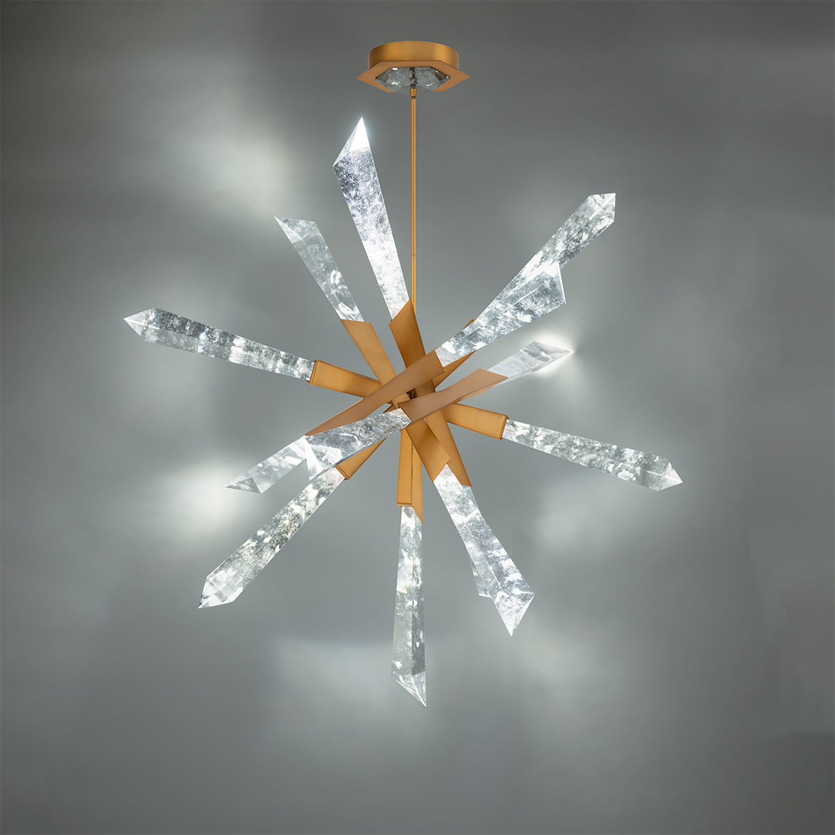 Crystal Spear Sculptural Pendant Light
