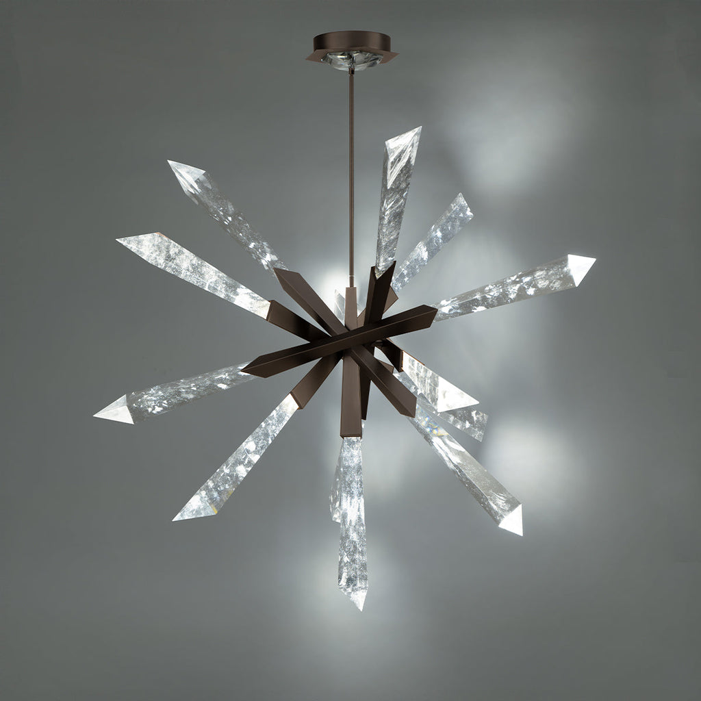 Crystal Spear Sculptural Pendant Light