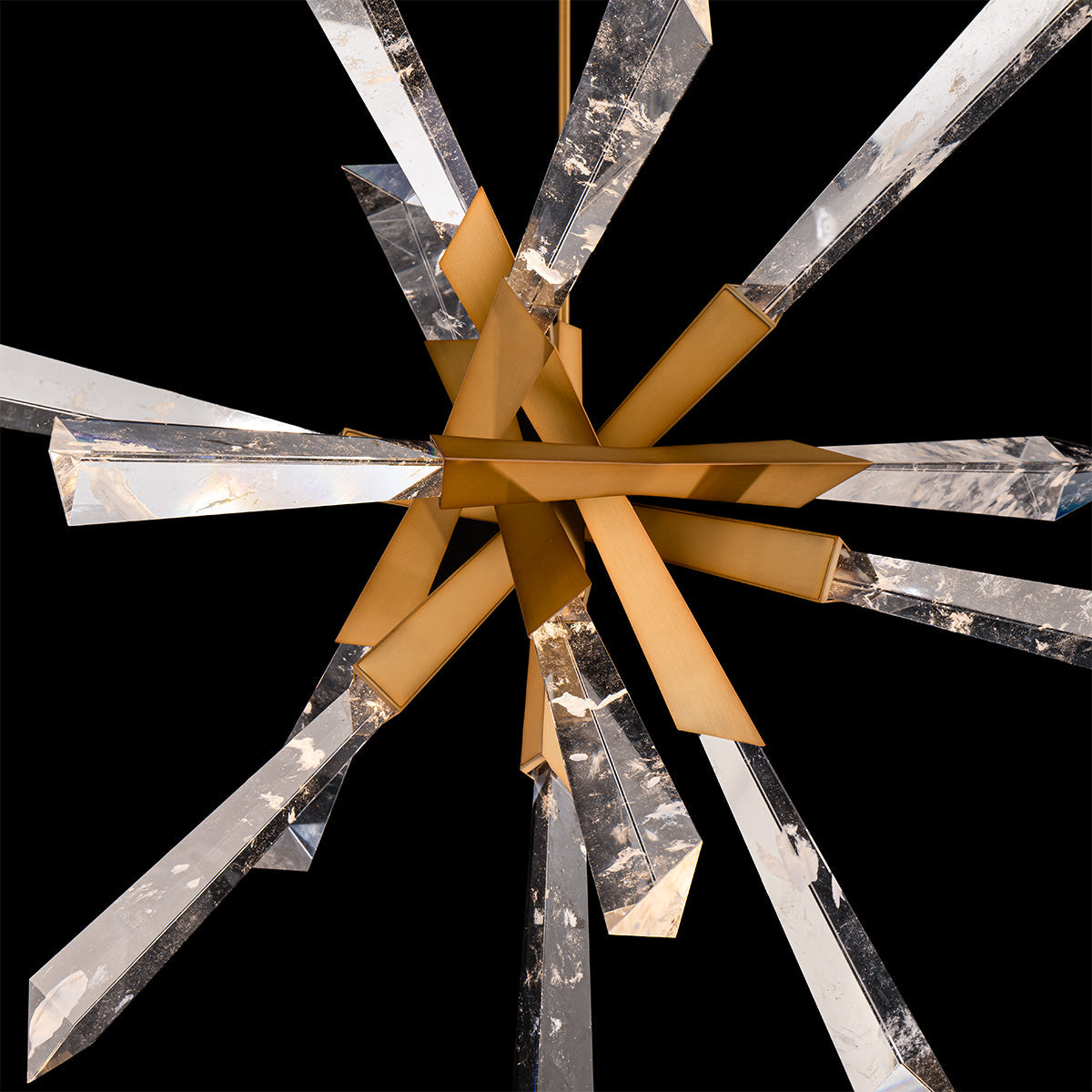 Crystal Spear Sculptural Pendant Light