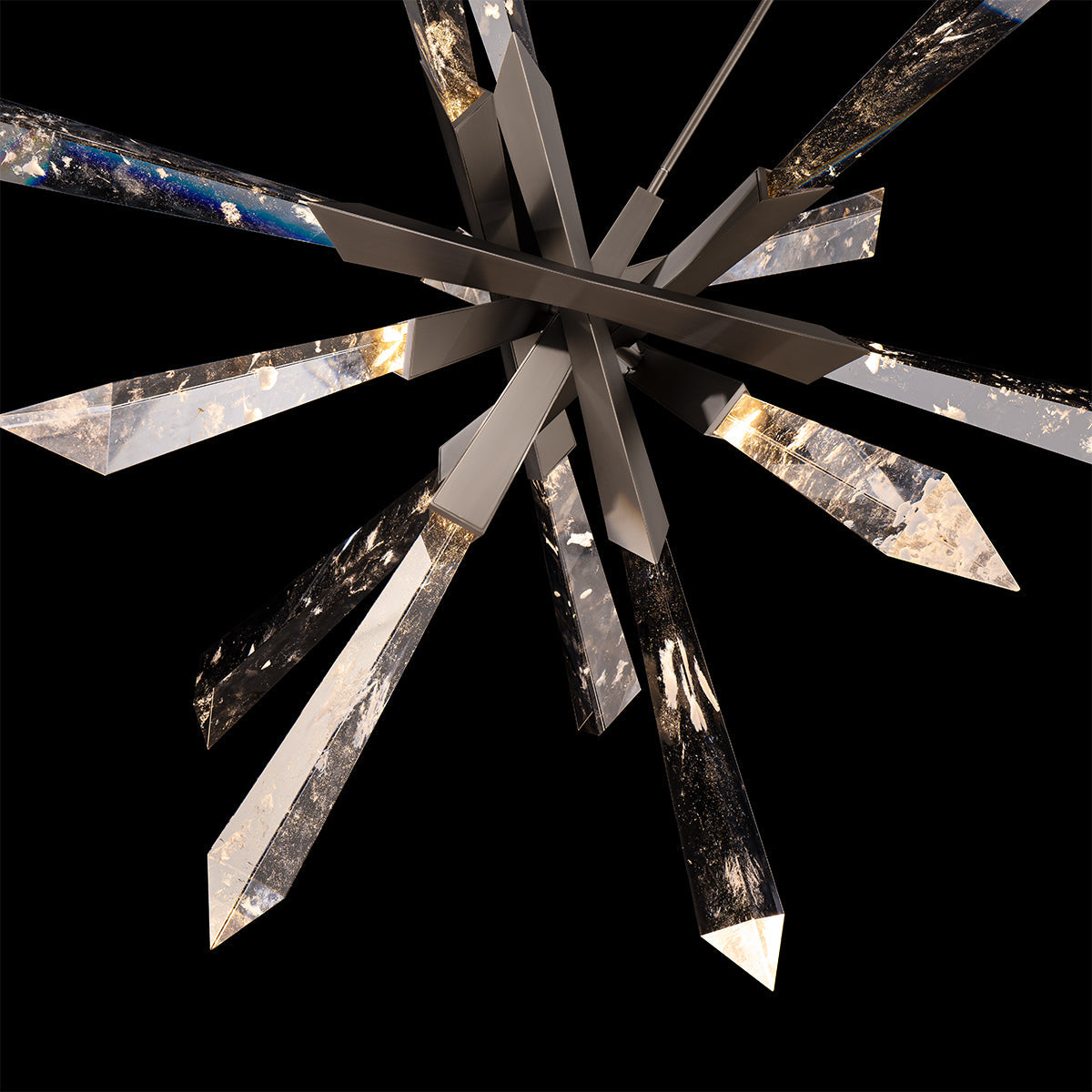 Crystal Spear Sculptural Pendant Light