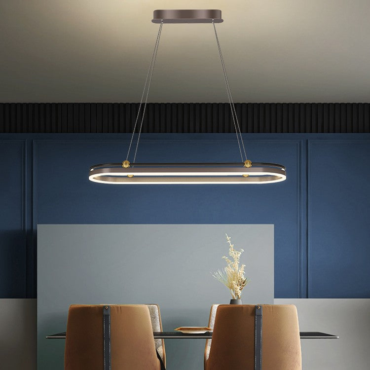 Modern Fish Linear LED Chandelier for Dining and Bar Areas
