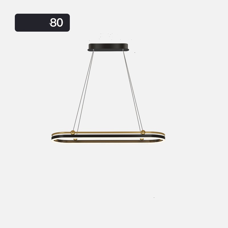 Modern Fish Linear LED Chandelier for Dining and Bar Areas