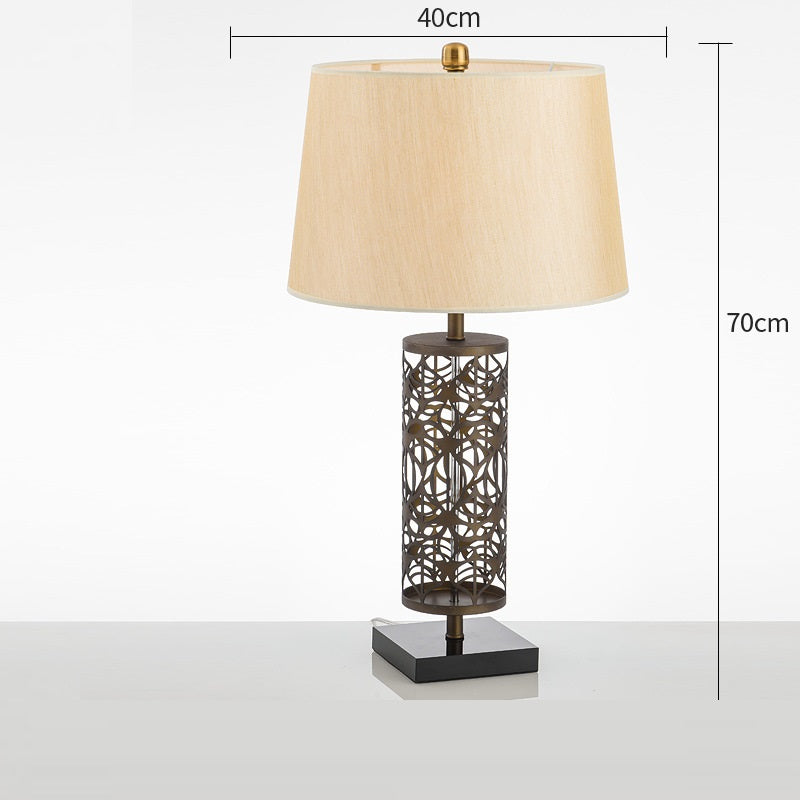 Fabric Shade Decorative Table Lamp / A / UK
