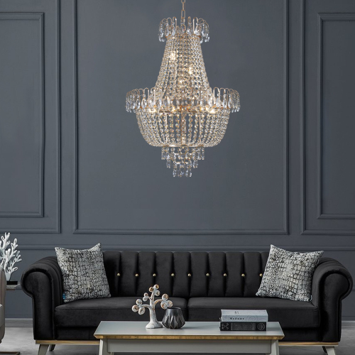 Large Gold Crystal Luxury Chandelier