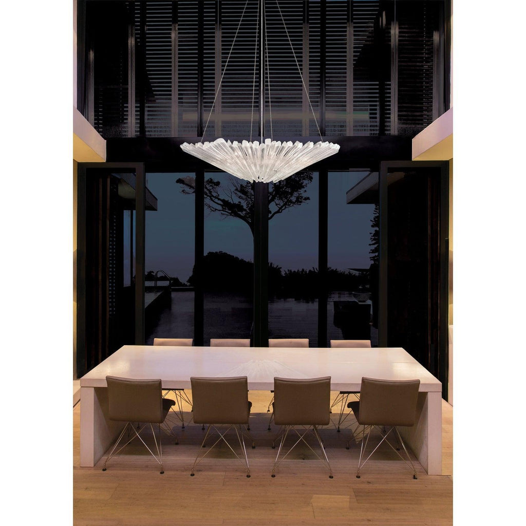 Hand-Polished Quartz Crystal Pendant Light