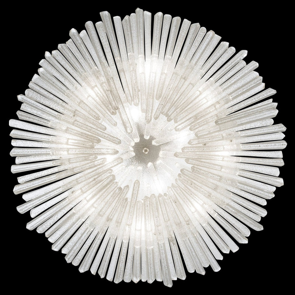 Hand-Polished Quartz Crystal Pendant Light