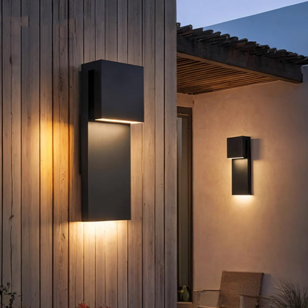 IP65 Aluminum Outdoor Wall Light / White Light / Black