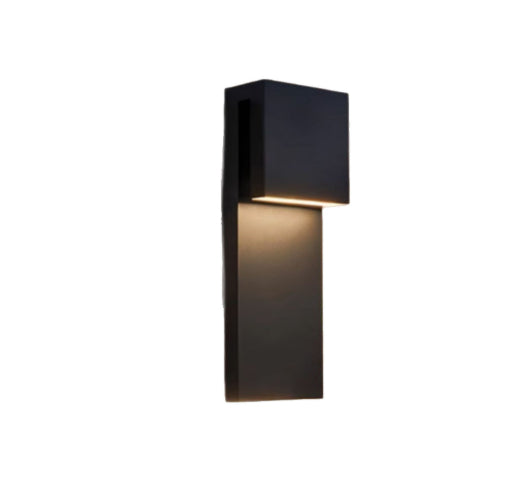 IP65 Aluminum Outdoor Wall Light / Warm Light / Black