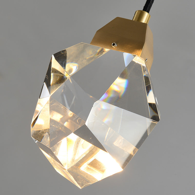 Platinum Copper Crystal Wall Light