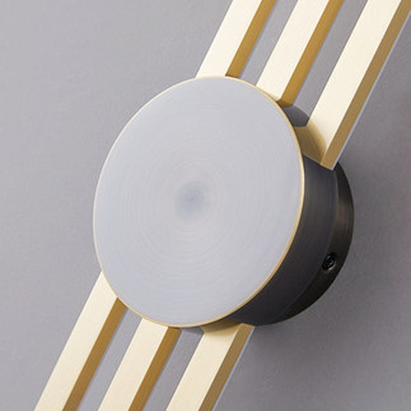 Long Bronze or Black Multi-Light Wall Light / Threecolorlight Source / Large Size 123cm / COPPER