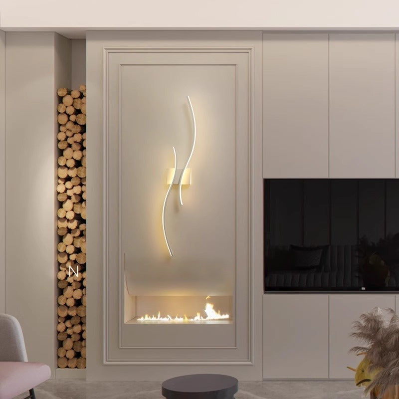 Long Minimalist LED Wall Light / White Light / White / 100cm