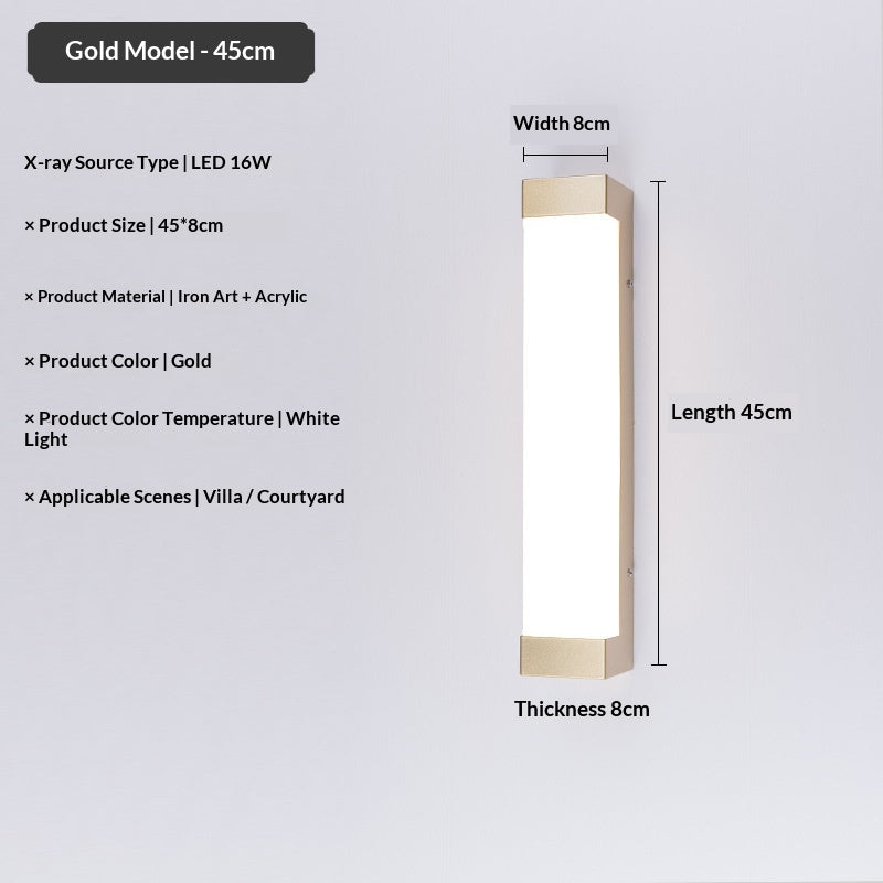 Long Waterproof Outdoor LED Wall Light