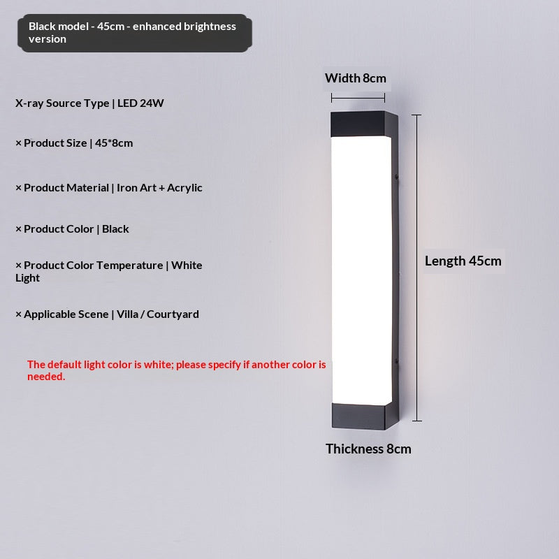Long Waterproof Outdoor LED Wall Light