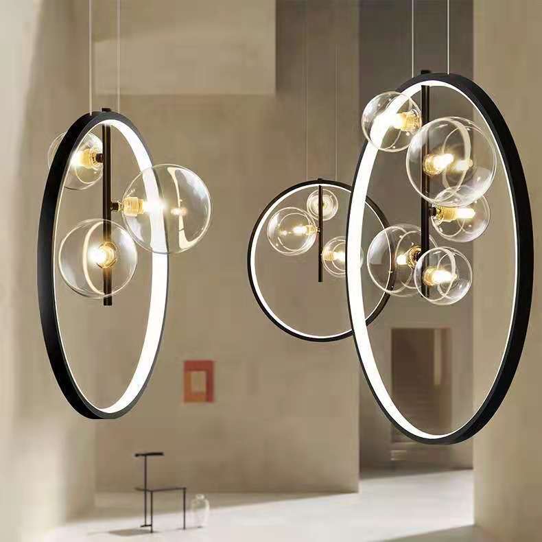 Modern Glass Bubble Pendant Light