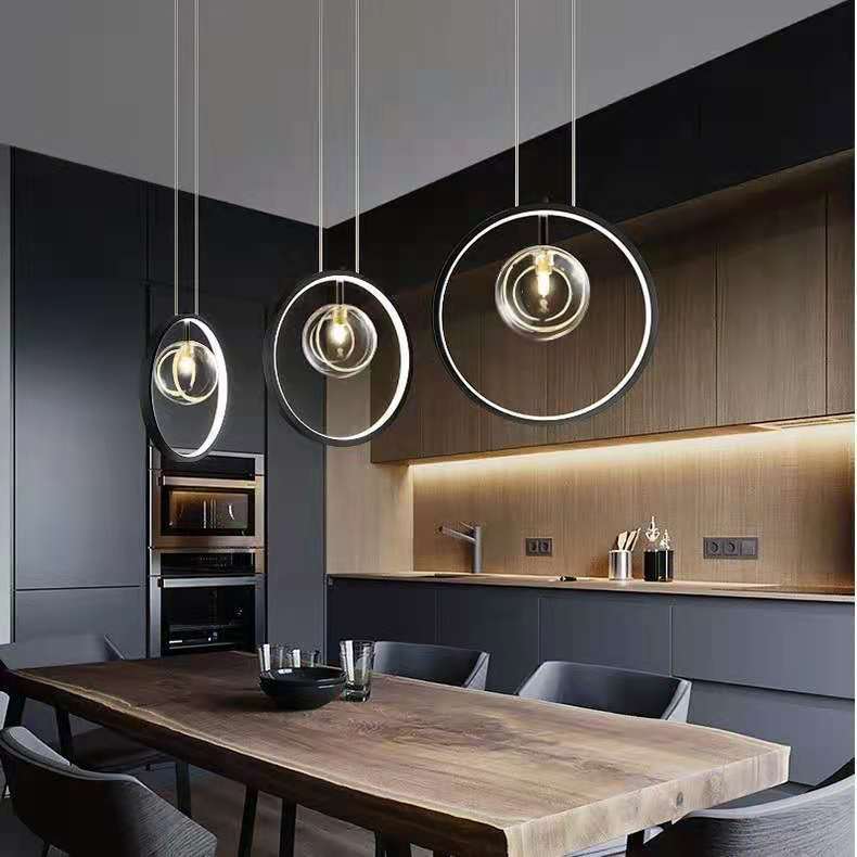 Modern Glass Bubble Pendant Light