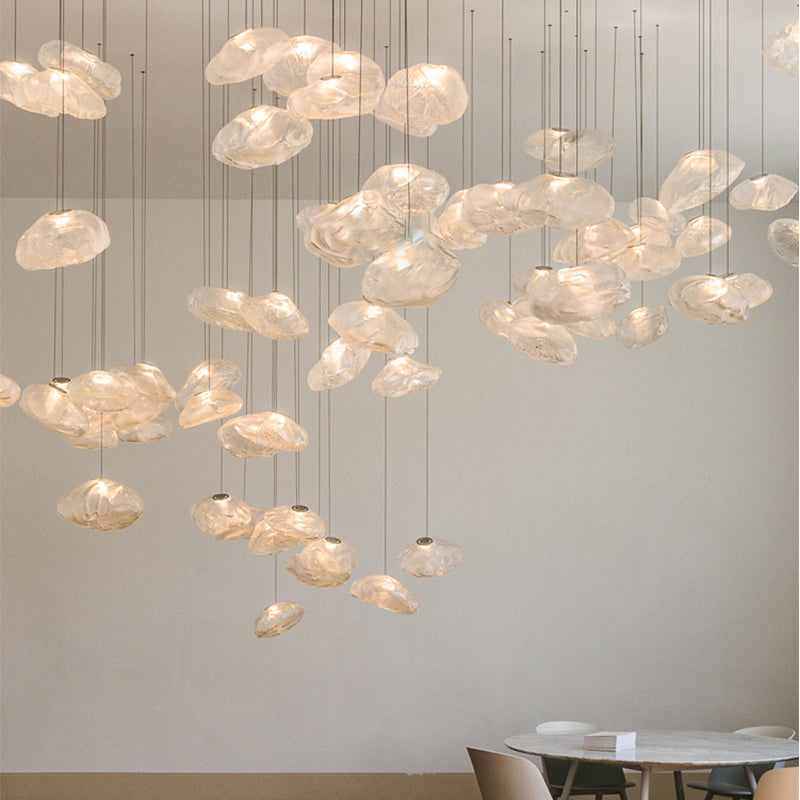 Modern Glass E27 Pendant Light / Smoke grey / S