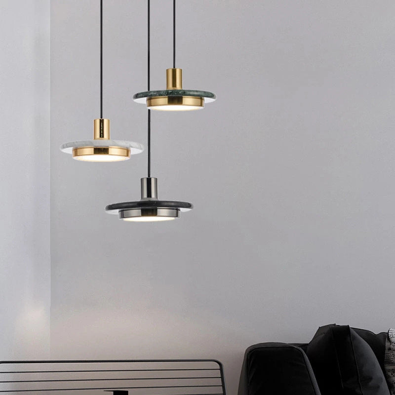Nordic Round Marble Pendant Light