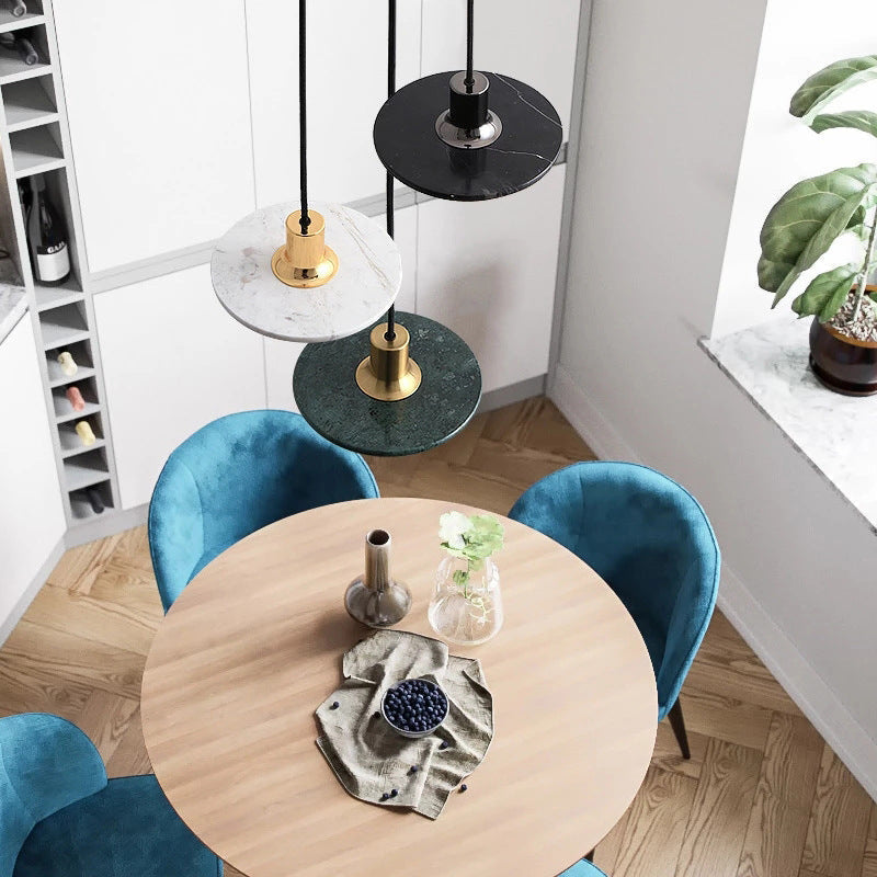 Nordic Round Marble Pendant Light