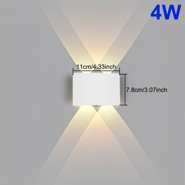 Waterproof White LED Telescope Outdoor Wall Light