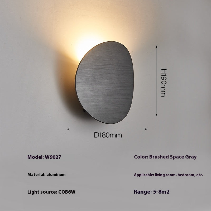 Round Modern Bedside Wall Light