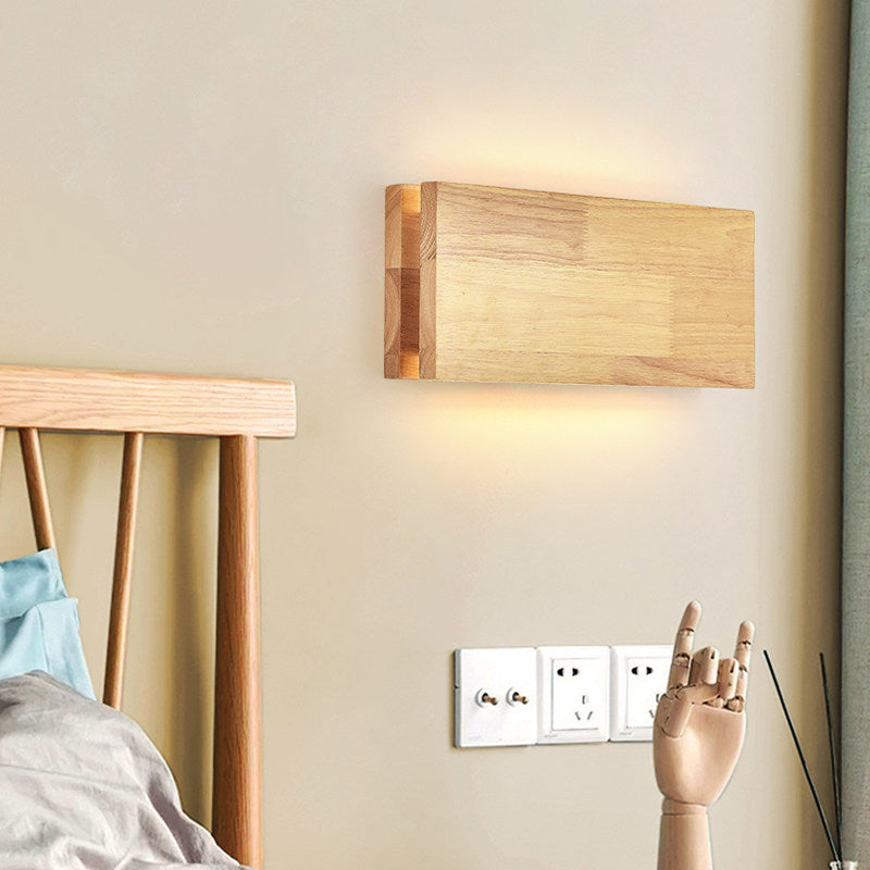 Solid Wood Nordic Wall Light