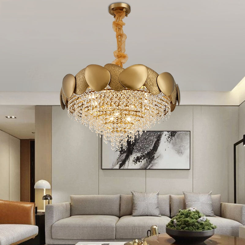 Stainless Steel Crystal Ceiling Chandelier