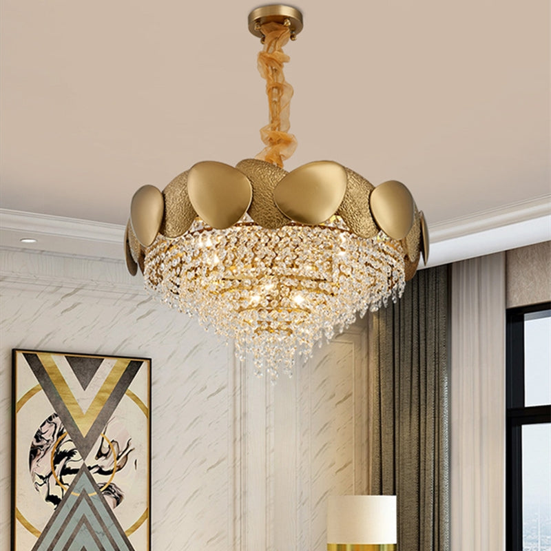 Stainless Steel Crystal Ceiling Chandelier