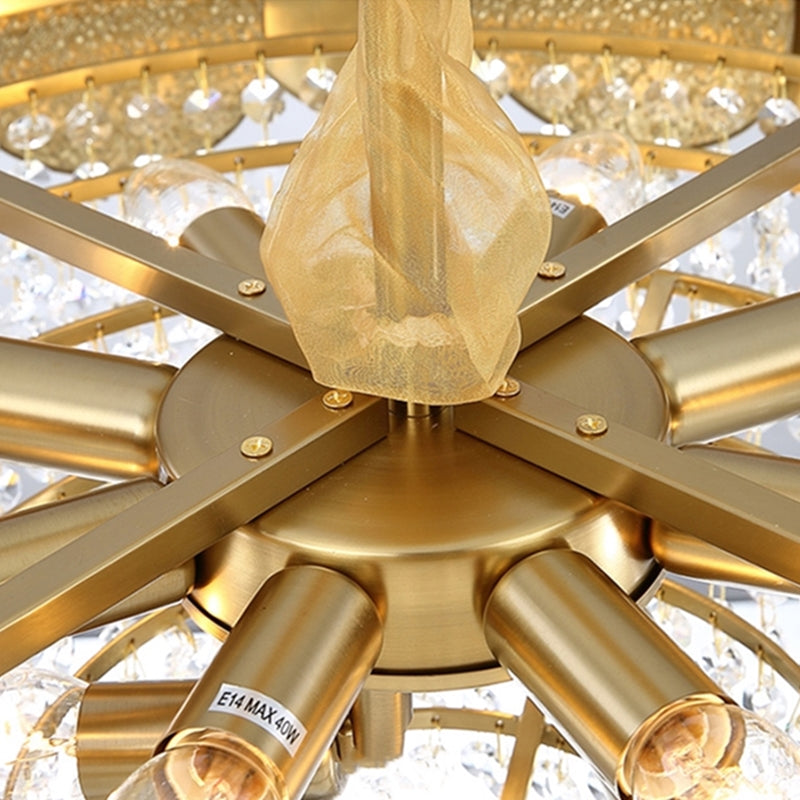 Stainless Steel Crystal Ceiling Chandelier