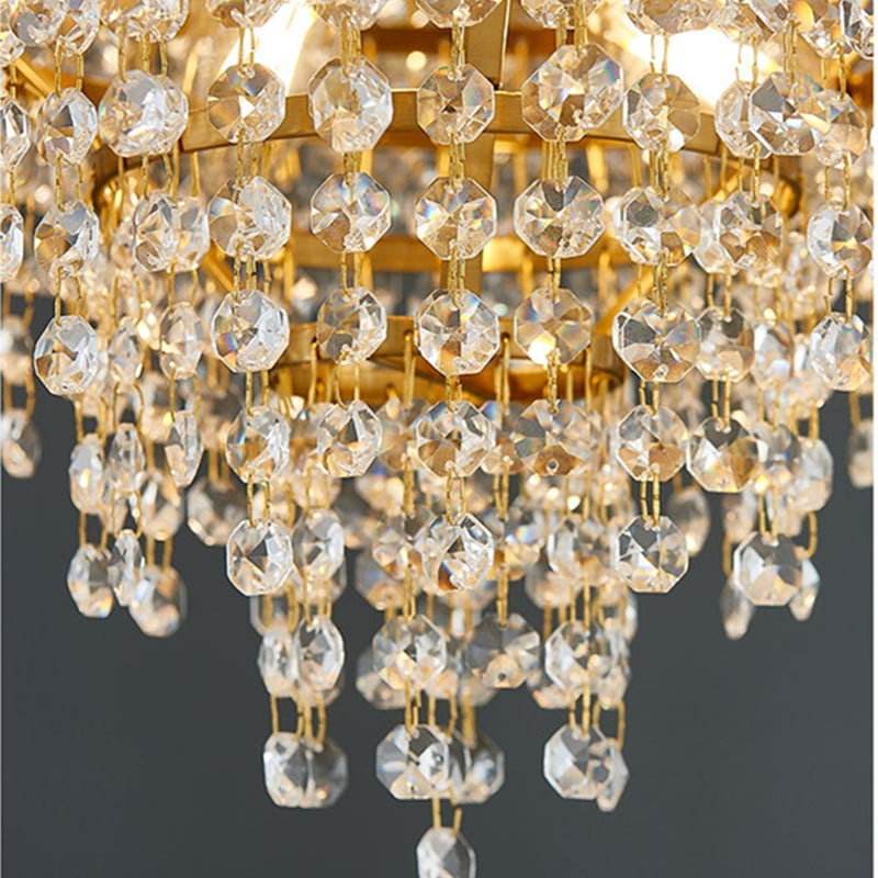 Stainless Steel Crystal Ceiling Chandelier