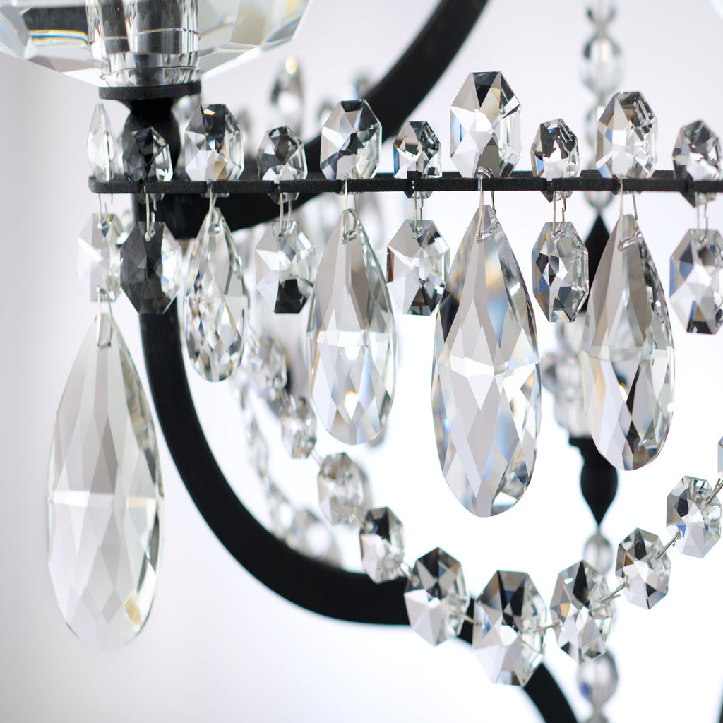Two-Light Crystal Chain Wall Sconce / French Gold / Radiance
