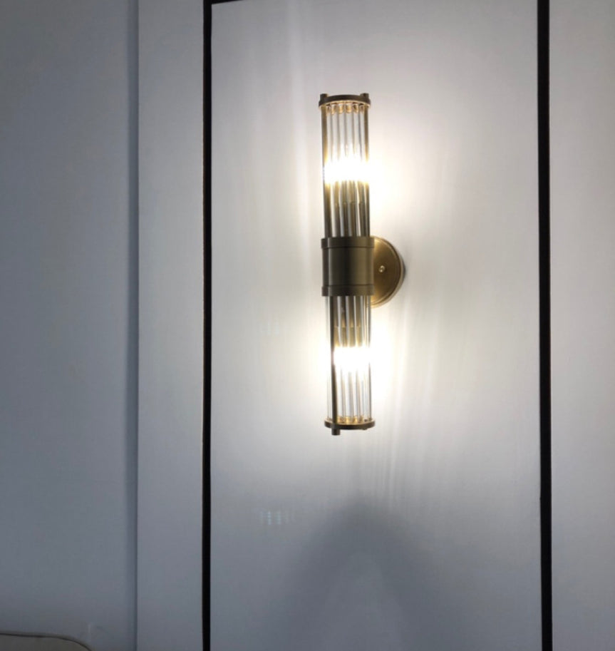 Double-Head Glass Mirror Wall Light