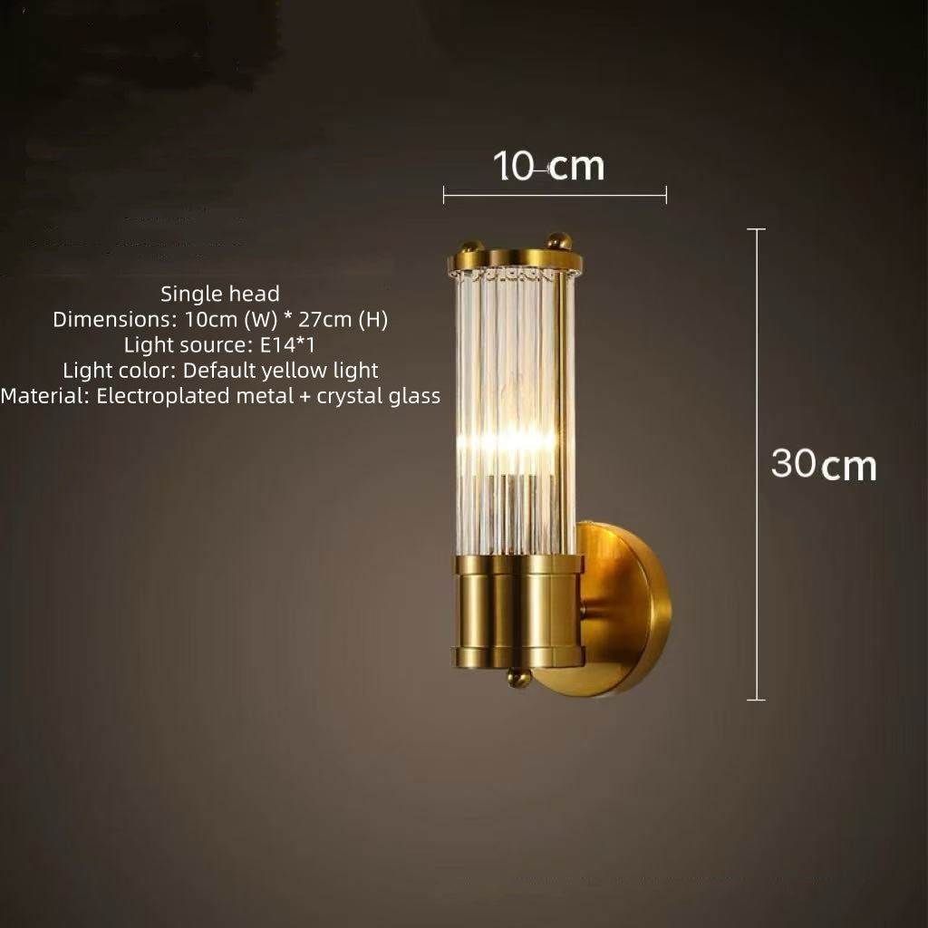 Double-Head Glass Mirror Wall Light