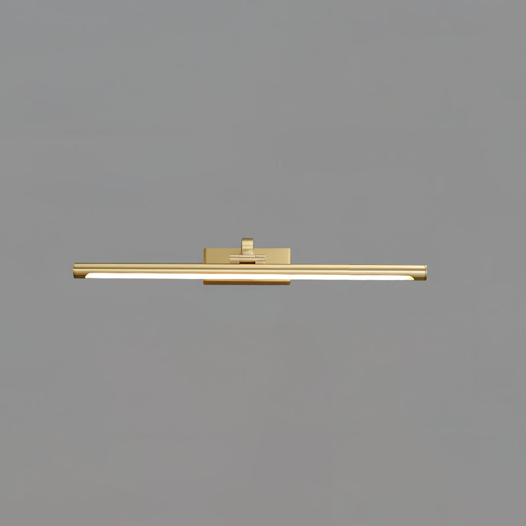 Walnut Brass Linear LED Wall Light
